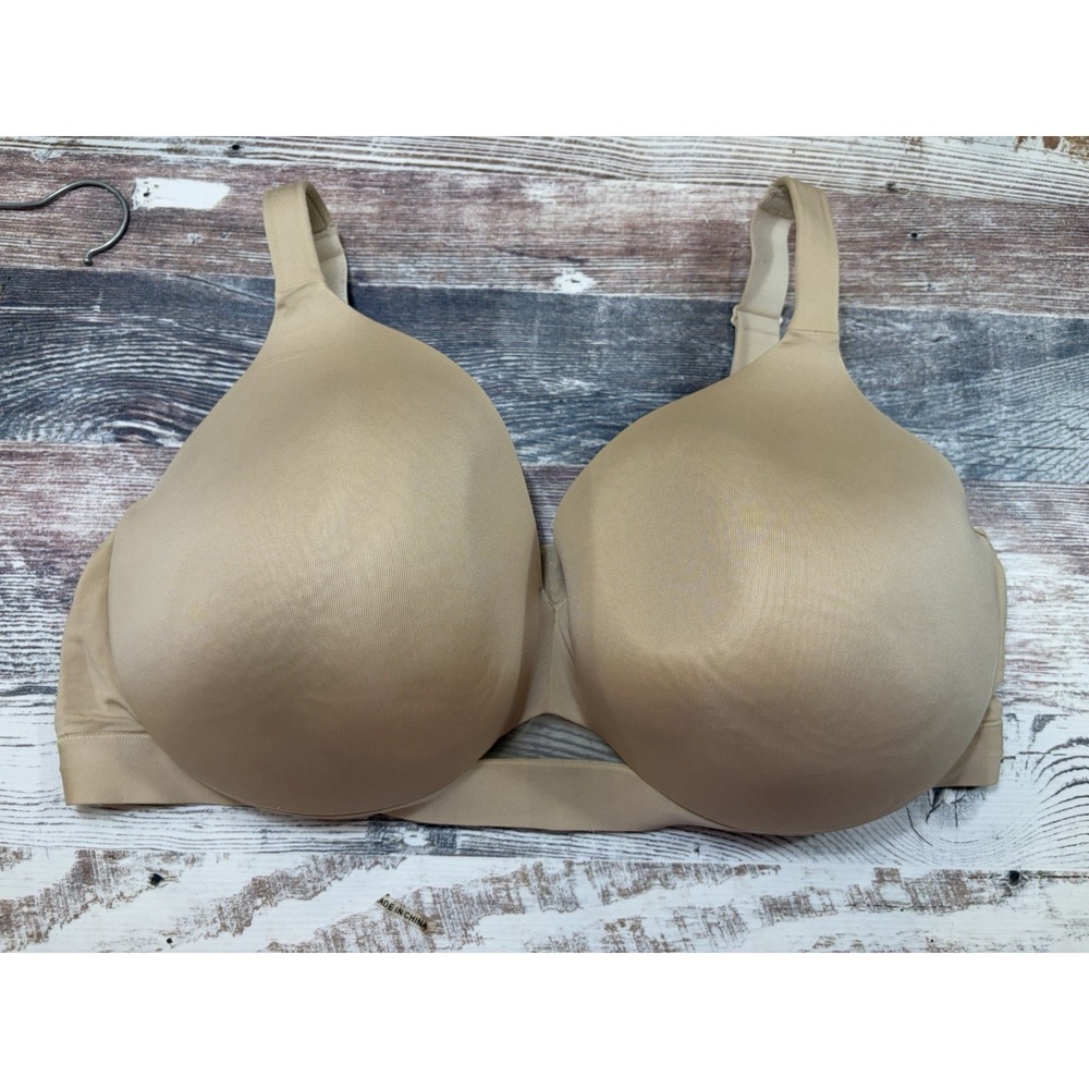 Cacique Beige 46DDD Lightly Lined Full Coverage T-Shirt Bra NWOT